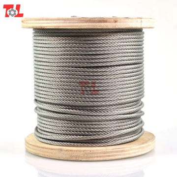 Factory Price 6mm Stainless Steel Wire Rope 7*7